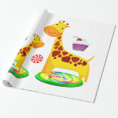 Giraffe ompakken papier (Uitgerold)