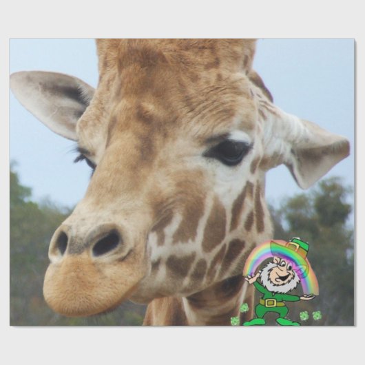 Giraffe ompakken papier (Vlak)