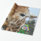 Giraffe ompakken papier (Uitgerold)