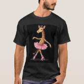 Giraffe On Roller Skates In Pink Tutu Tank Top (Voorkant)