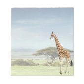 Giraffe on the Serengeti Notitieblok (Voorkant)