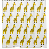 Giraffe Ontwerp Douchegordijn (Voorkant)