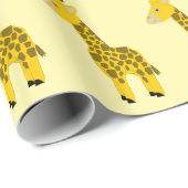 Giraffe Ontwerp Elke Achtergrondkleur Cadeaupapier (Rol Hoek)