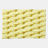 Giraffe Ontwerp Elke Kleur Achtergrond Theedoek (Horizontaal)