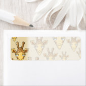 Giraffe ontwerp. etiket (Insitu)