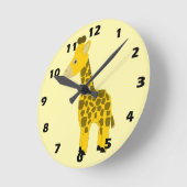 Giraffe Ontwerp Ronde Klok (Hoek)