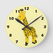 Giraffe Ontwerp Ronde Klok (Voorkant)