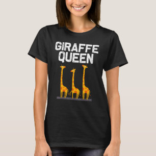Giraffe-ontwerpen voor vrouwen Moeder Safari Wilde T-shirt
