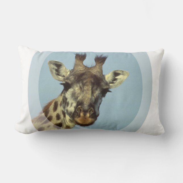 Giraffe ontwerppiloot kussen (Voorkant)
