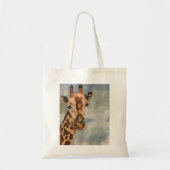 Giraffe op canvas tas (Voorkant)