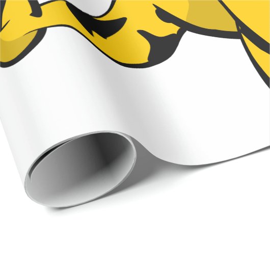 Giraffe op de fiets Kerstman Kerst Cadeaupapier (Rol Hoek)