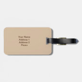 Giraffe op de Golden Gate Bridge in San Francisco Bagagelabel (Achterkant horizontaal)