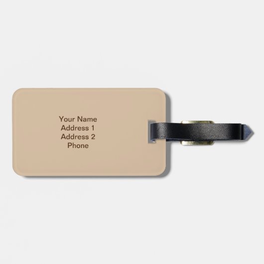 Giraffe op de Golden Gate Bridge in San Francisco Bagagelabel (Achterkant horizontaal)