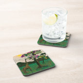 Giraffe op de Planes van Afrika Bier Onderzetter (Rechterzijde)