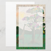 Giraffe op de Planes van Afrika Briefpapier (Voorkant / Achterkant)