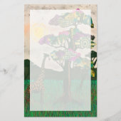 Giraffe op de Planes van Afrika Briefpapier (Voorkant)