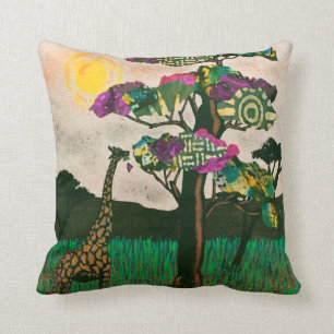 Giraffe op de Planes van Afrika Kussen