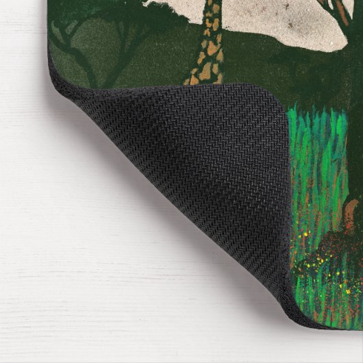 Giraffe op de Planes van Afrika Muismat (Hoek)