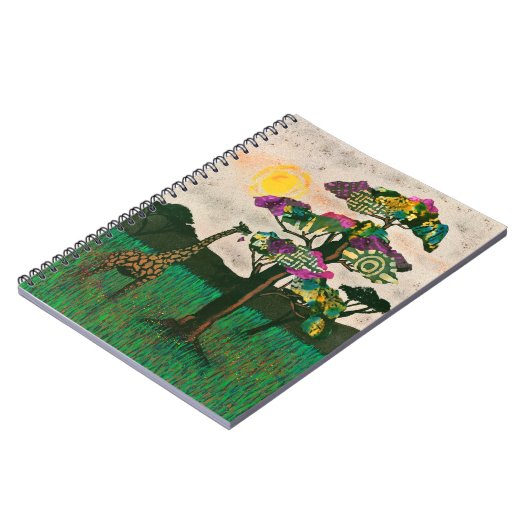 Giraffe op de Planes van Afrika Notitieboek (Linkerzijde)