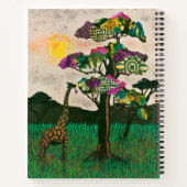 Giraffe op de Planes van Afrika Notitieboek (Achterkant)