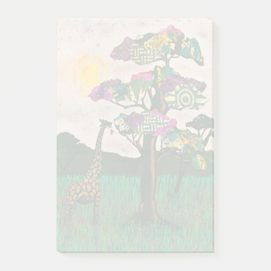 Giraffe op de Planes van Afrika Post-it® Notes (Voorkant)