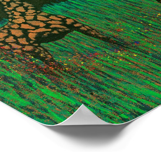 Giraffe op de Planes van Afrika Poster (Hoek)