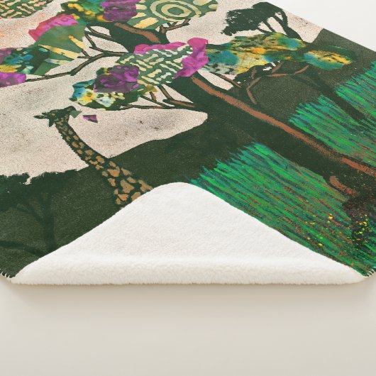 Giraffe op de Planes van Afrika Sherpa Deken (3/4)