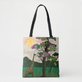 Giraffe op de Planes van Afrika Tote Bag (Voorkant)