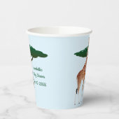 Giraffe op de Savanna Papieren Bekers (Links)