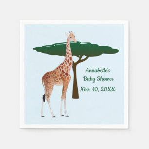 Giraffe op de Savanna Servet