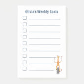 Giraffe op een eenwieler Kid Goals Post-It Notitie Post-it® Notes (Voorkant)