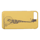 Giraffe op een fiets Case-Mate iPhone case (Achterkant (Horizontaal))