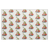 Giraffe op een retro bromfiets stof (Fat Quarter)