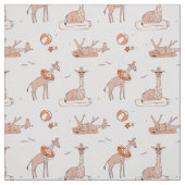 Giraffe op het strand stof (Swatch)