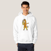 Giraffe op Hip Hop Dance Dab Hoodie (Voorkant volledig)