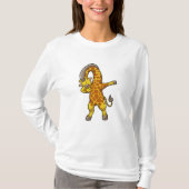 Giraffe op Hip Hop Dance Dab T-shirt (Voorkant)
