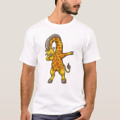 Giraffe op Hip Hop Dance Dab T-shirt (Voorkant)