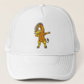 Giraffe op Hip Hop Dance Dab Trucker Pet (Voorkant)
