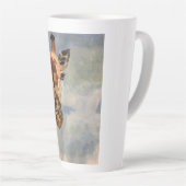 Giraffe op latte-mok latte mok (Rechterhoek)