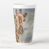 Giraffe op latte-mok latte mok (Voorkant)