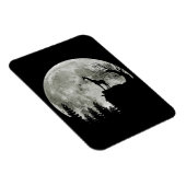 Giraffe op Moon Halloween Gift voor haar Magneet (Rechterzijde)