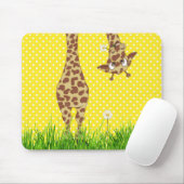 Giraffe op poka-punten met Daisy Muismat (Met muis)