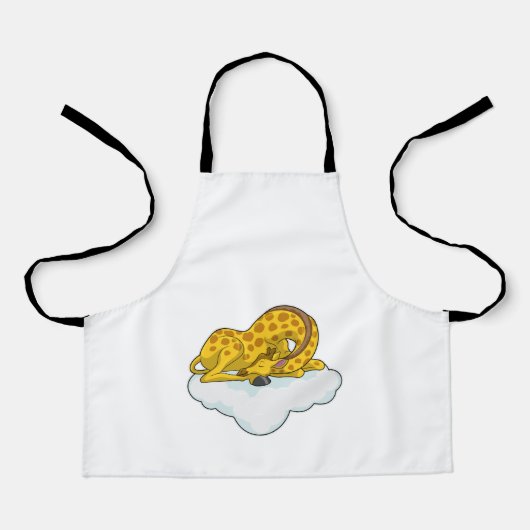 Giraffe op wolken schort (Voorkant)