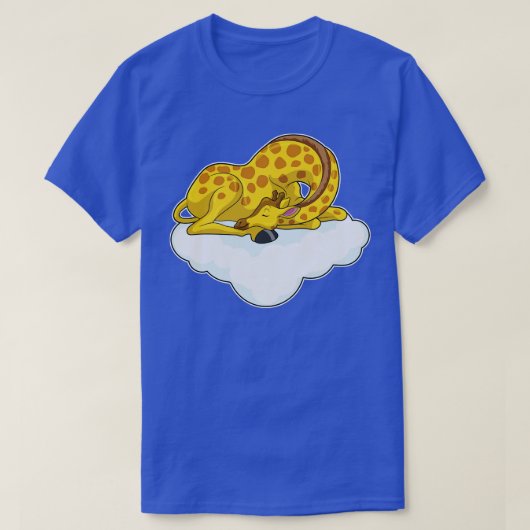 Giraffe op wolken t-shirt (Design voorkant)