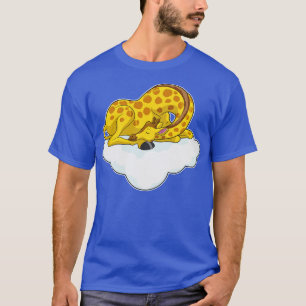 Giraffe op wolken t-shirt