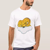 Giraffe op wolken t-shirt (Voorkant)
