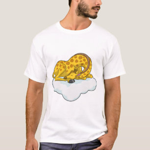 Giraffe op wolken t-shirt
