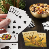 Giraffe Open Veld Wildlife Pokerkaarten (Insitu)