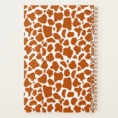 Giraffe Orange Print Notebook Planner  (Achterkant)