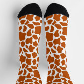 Giraffe Orange Print Socks Sokken (Top)